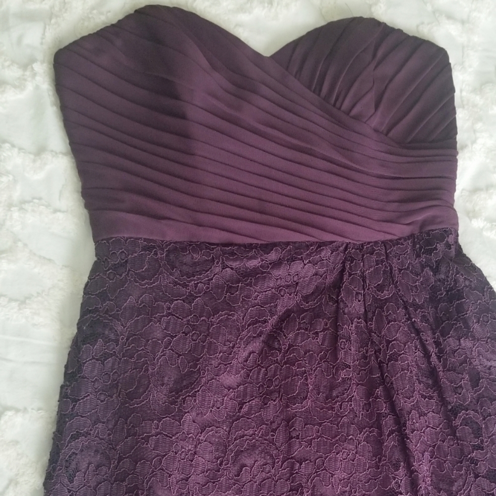 Strapless Floral Dress